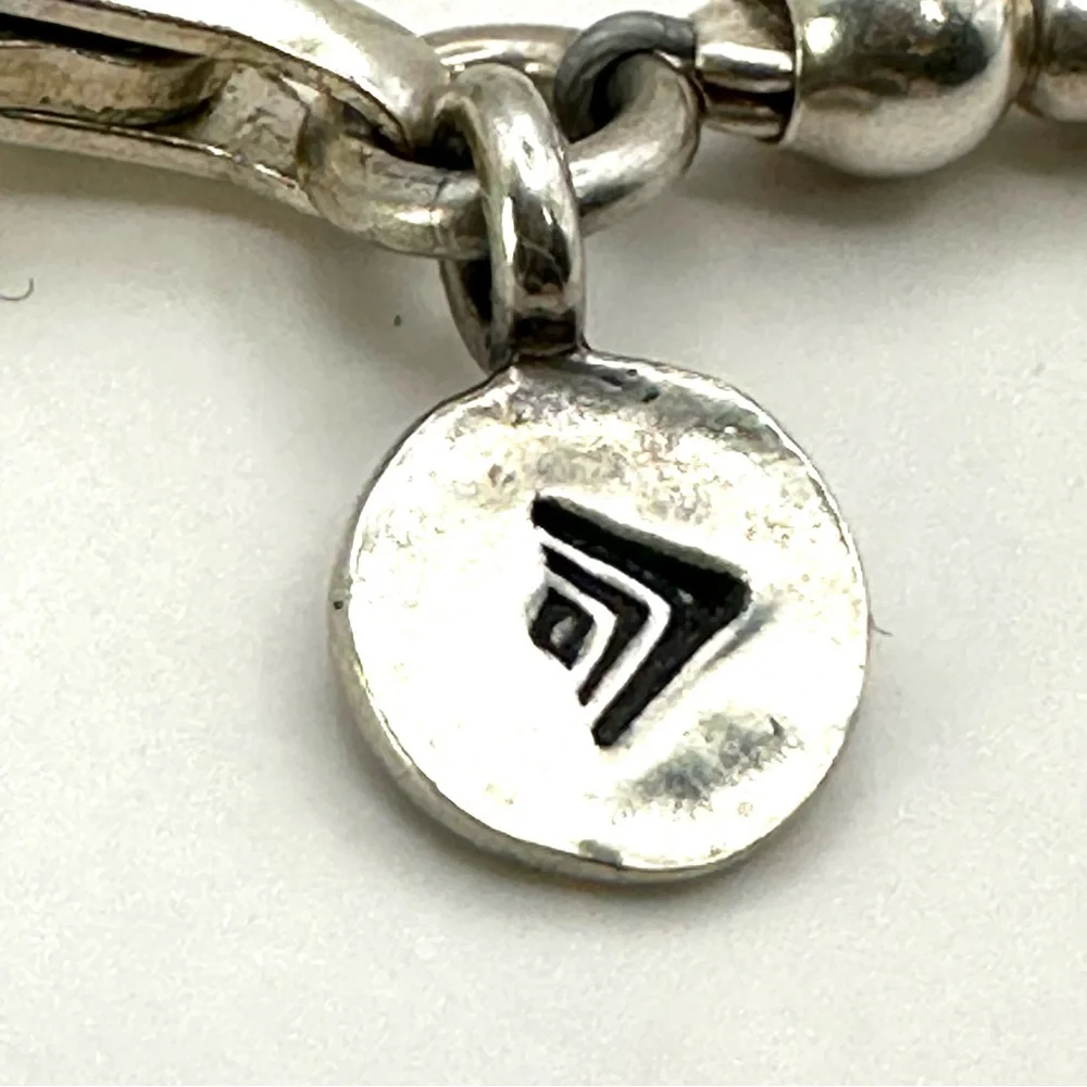 Silpada Retired B1913 Sterling Silver “Hope, Joy, Dream” Bead Bracelet
